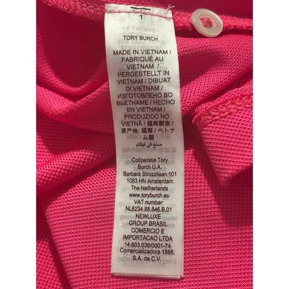 Tory Burch Sport | Pink Polo Shirt Golf Tennis Athleisure Sz S - Picture 4 of 7
